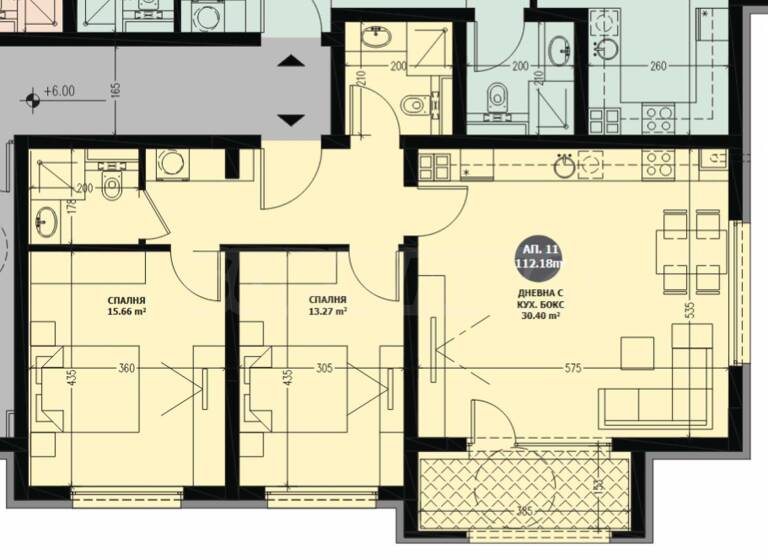 Studio zum Kauf 314.096 € 3 Zimmer 112,2 m² Sofia