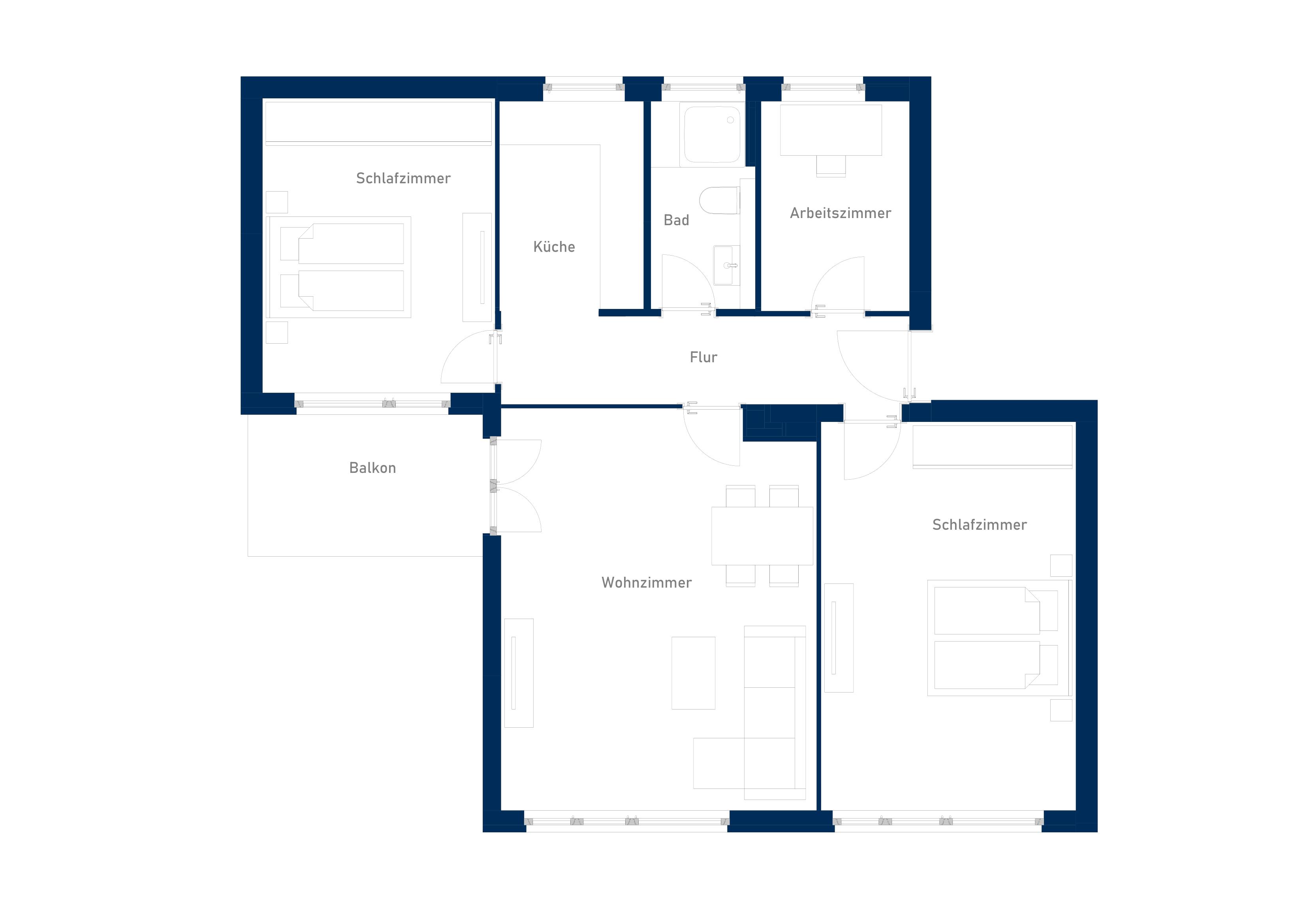 Wohnung zur Miete 1.930 € 3,5 Zimmer 82 m²<br/>Wohnfläche 1.<br/>Geschoss 01.02.2025<br/>Verfügbarkeit Hermsdorf Berlin 13467