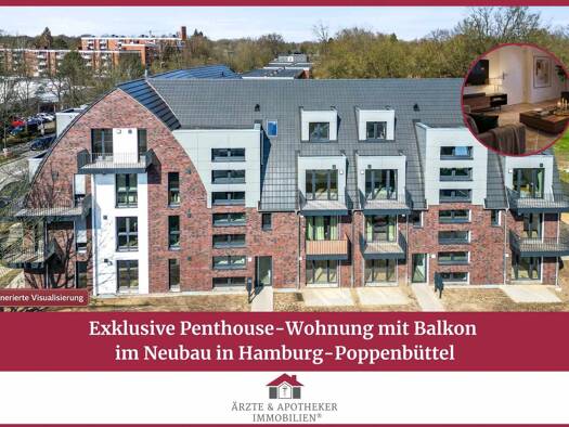 Wohnung zum Kauf - Erstbezug 839.000 € 4 Zimmer 101,2 m² Poppenbüttel Wandsbek 22399