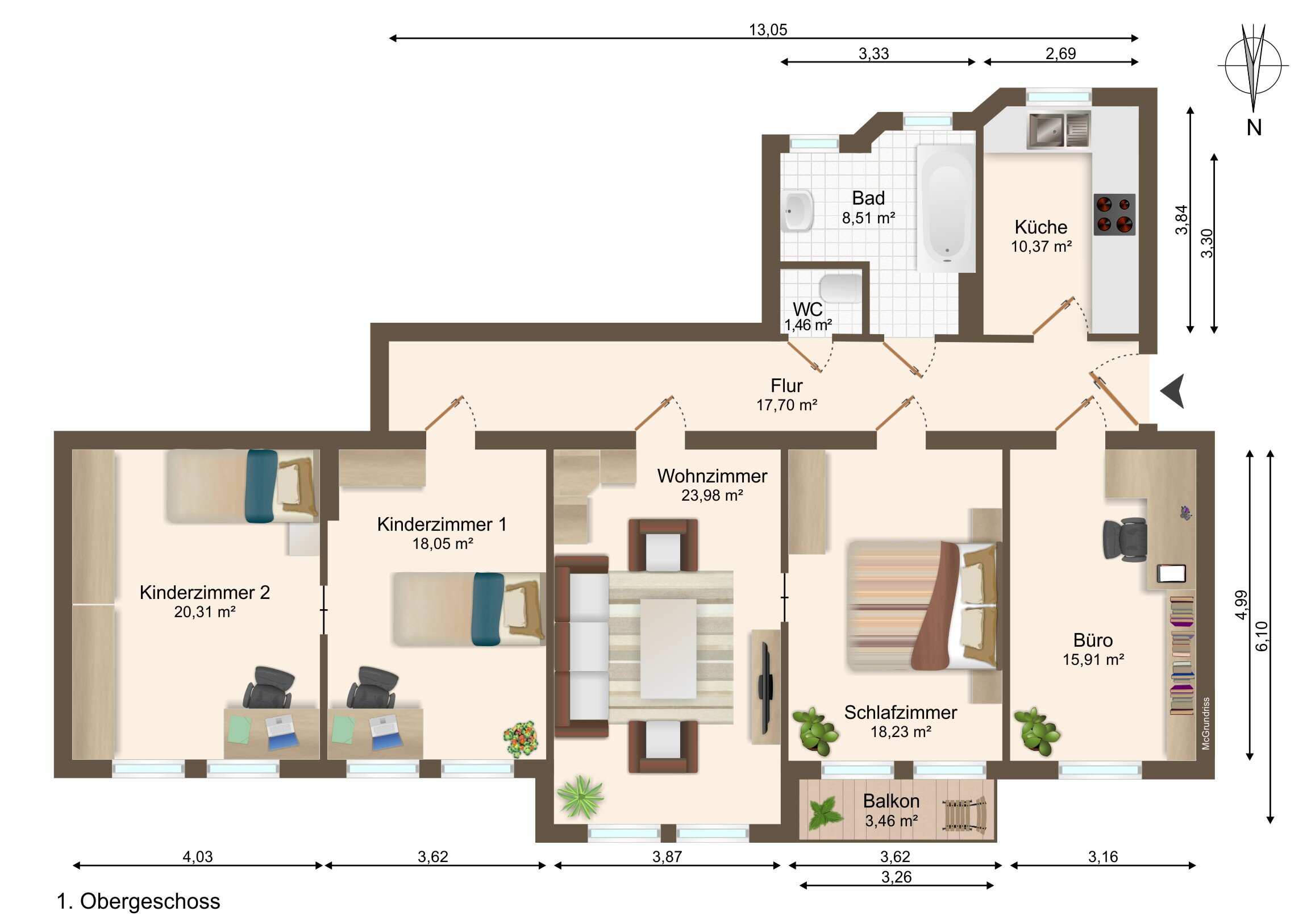 Wohnung zum Kauf 270.000 € 5 Zimmer 135,4 m²<br/>Wohnfläche Olvenstedter Platz Magdeburg 39108