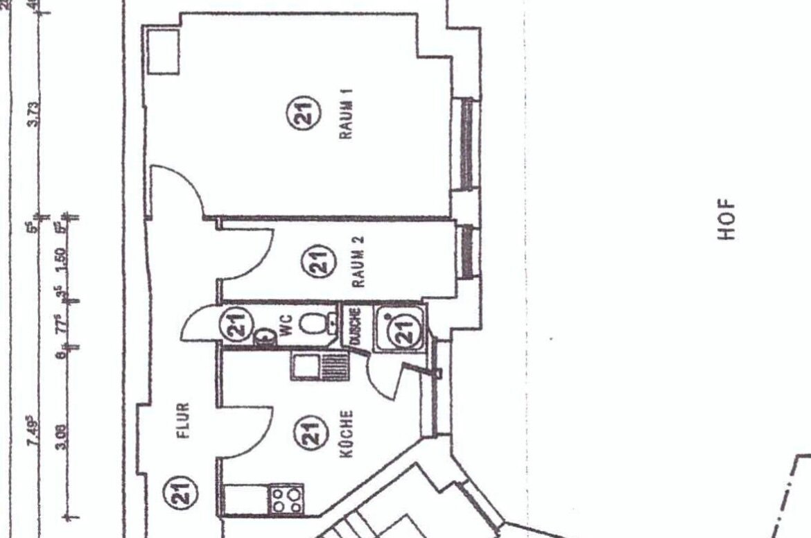 Wohnung zum Kauf als Kapitalanlage geeignet 157.500 € 2 Zimmer 46,6 m²<br/>Wohnfläche Kaiserin-Augusta-Allee 29 Moabit Berlin 10553