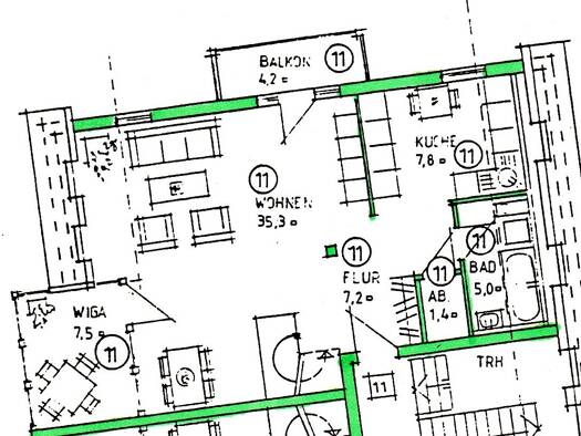 Maisonette zur Miete 1.190 € 3 Zimmer 98 m² frei ab 01.06.2026 Schlatt Bad Krozingen 79189