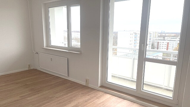 Wohnung zur Miete 358 € 3 Zimmer 58 m²<br/>Wohnfläche 9.<br/>Geschoss An der Magistrale 91 Westliche Neustadt Halle (Saale) 06124