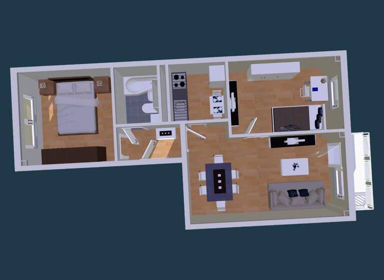 Wohnung zur Miete 330 € 3 Zimmer 55 m² 4. Geschoss Albert-Funk-Straße 118 Eckersbach Zwickau 08066