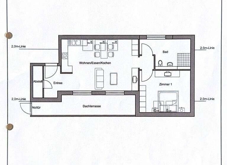 Penthouse zum Kauf 384.000 € 2 Zimmer 73 m² 3. Geschoss Hausen Obertshausen 63179