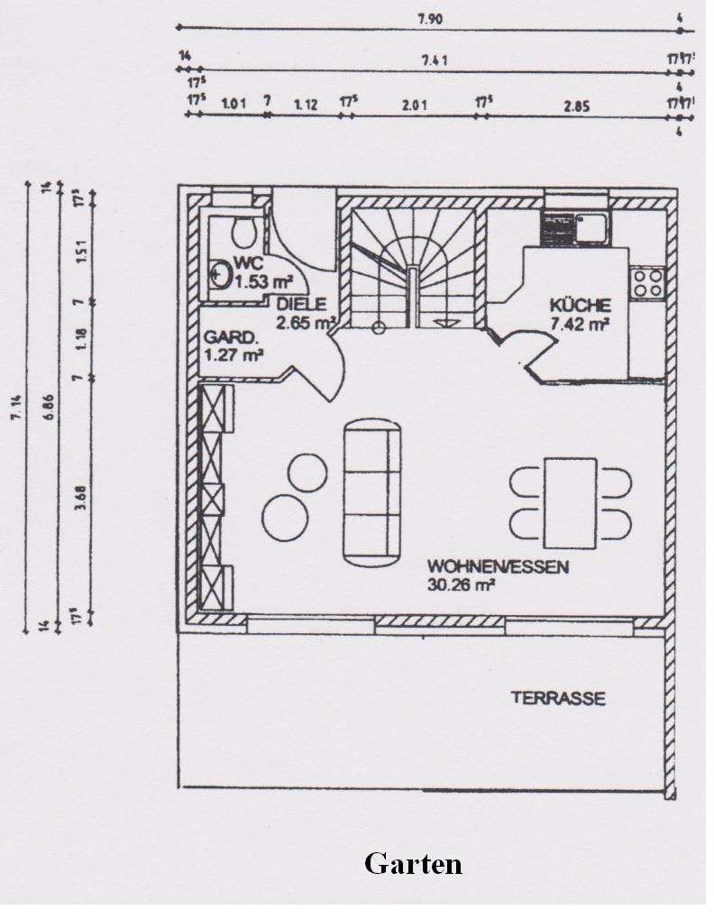 Reihenendhaus zur Miete 1.800 € 4 Zimmer 126 m²<br/>Wohnfläche 168 m²<br/>Grundstück Zirndorf Zirndorf 90513