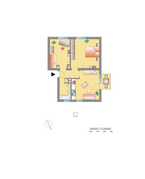 Wohnung zur Miete 496 € 2 Zimmer 52,8 m²<br/>Wohnfläche 1.<br/>Geschoss 12.04.2025<br/>Verfügbarkeit Hans-Böhm-Str. 11 Innenstadt Neuwied 56564