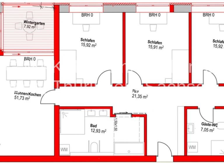 Wohnung zum Kauf 688.030 € 5 Zimmer 196,6 m² Engelsdorf Leipzig / Engelsdorf 04319