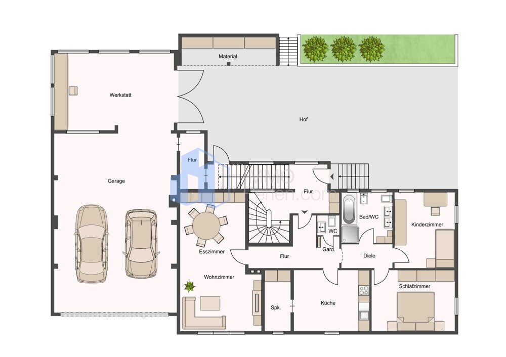 Mehrfamilienhaus zum Kauf als Kapitalanlage geeignet 234.500 € 13 Zimmer 399 m²<br/>Wohnfläche 481 m²<br/>Grundstück Sand Bad Emstal-Sand 34308