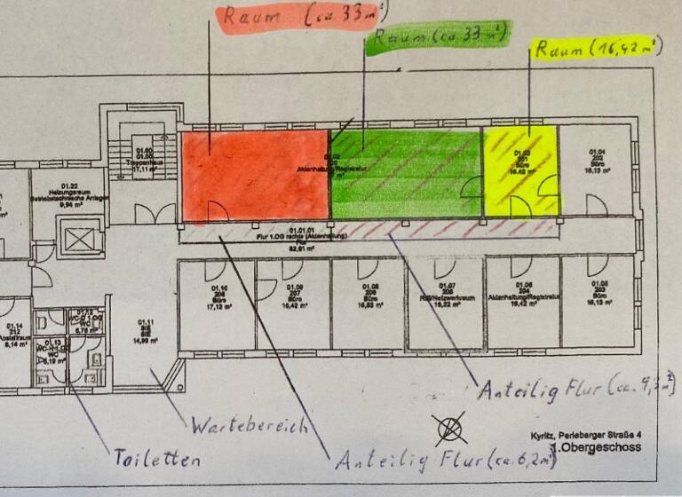 Bürofläche zur Miete 7 € 33 m² Bürofläche Kyritz 16866