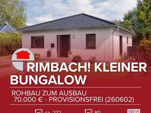 Bungalow zum Kauf provisionsfrei 70.000 € 1 Zimmer 80 m² 272 m² Grundstück Oberhöft Rimbach Unterrohrbach 84326