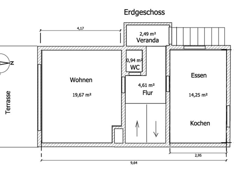 Reihenendhaus zum Kauf provisionsfrei 590.000 € 5 Zimmer 117 m²<br/>Wohnfläche 334 m²<br/>Grundstück Kernstadt Leonberg 71229