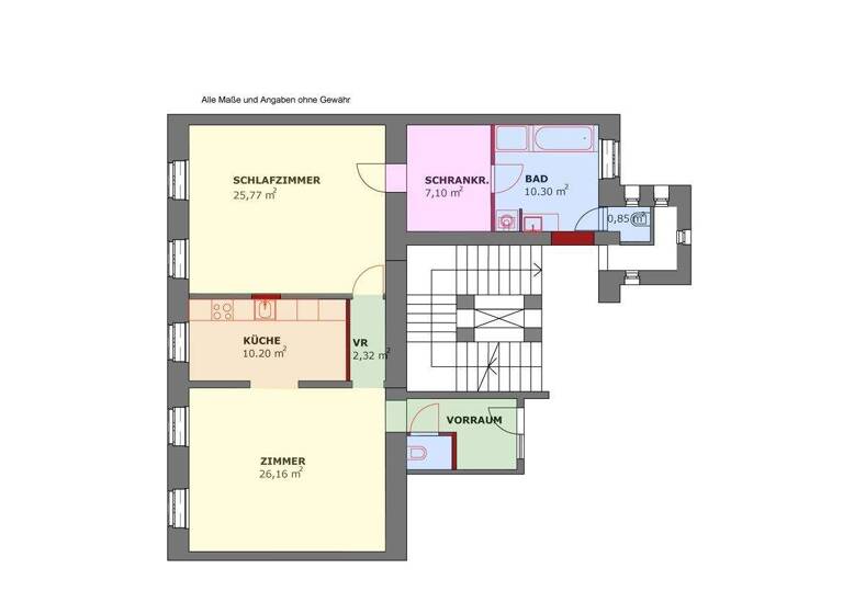 Wohnung zum Kauf 720.000 € 2 Zimmer 90,2 m² Wien 1180