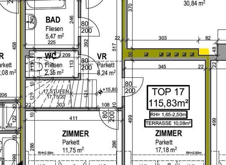 Wohnung zum Kauf 764.920 € 4 Zimmer 112,9 m² 5. Geschoss Wien 1020