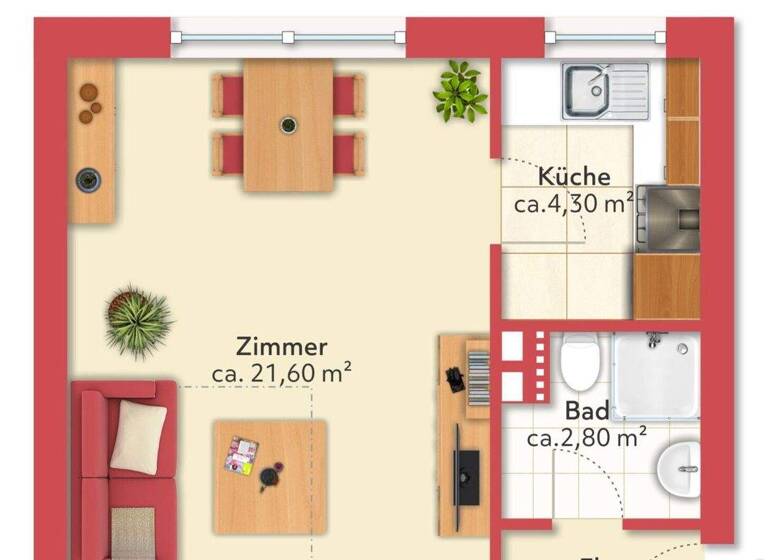 Studio zum Kauf 170.000 € 1 Zimmer 31 m² Konradinstraße 11 Untergiesing-Harlaching München Giesing 81543