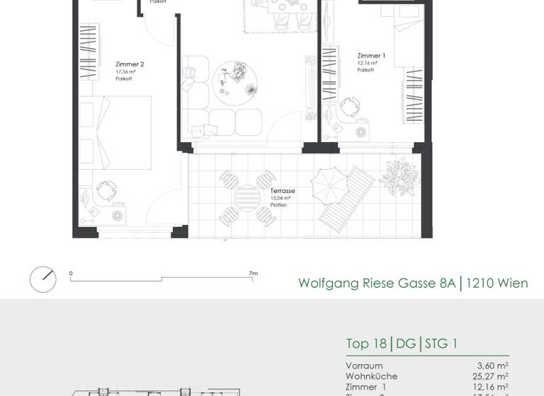 Wohnung zum Kauf - Erstbezug provisionsfrei 409.000 € 3 Zimmer 66,7 m² 2. Geschoss Wolfgang-Riese-Gasse 8A Wien 1210