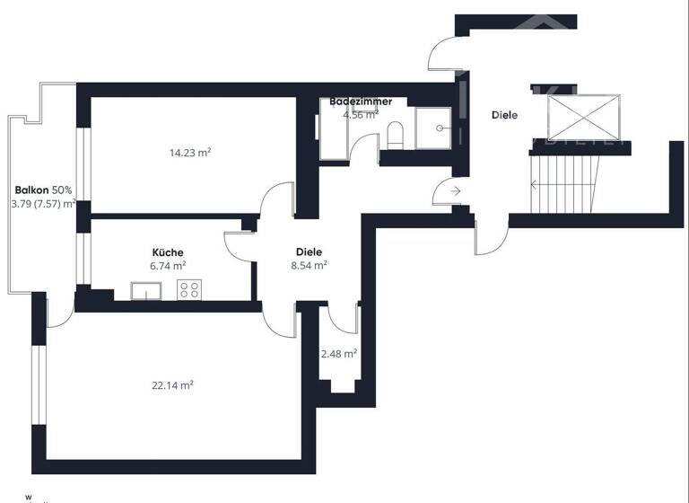 Wohnung zum Kauf 249.800 € 2 Zimmer 65 m² 5. Geschoss frei ab sofort Wedel 22880