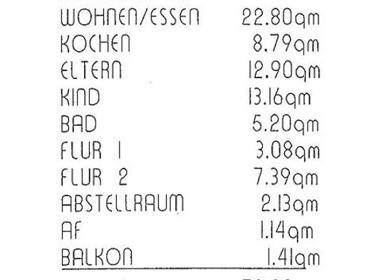 Wohnung zur Miete 741 € 3 Zimmer 78 m² 2. Geschoss frei ab sofort Güstrow 18273