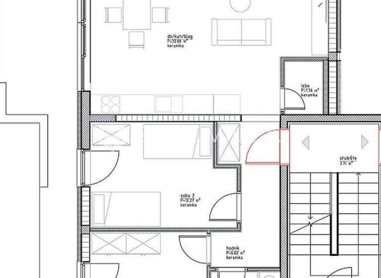 Wohnung zum Kauf 383.000 € 2 Zimmer 94 m² 1. Geschoss Vinjerac Posedarje