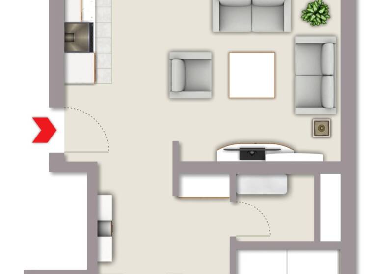 Wohnung zum Kauf 283.000 € 2 Zimmer 56 m²<br/>Wohnfläche Innenstadt Fürth 90762