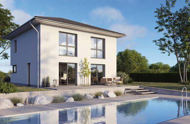 Villa zum Kauf - Neubau 516.350 € 5 Zimmer 129 m² 775 m² Grundstück Straße des Friedens 15 A Hohenweiden Schkopau-Hohenweiden 06258