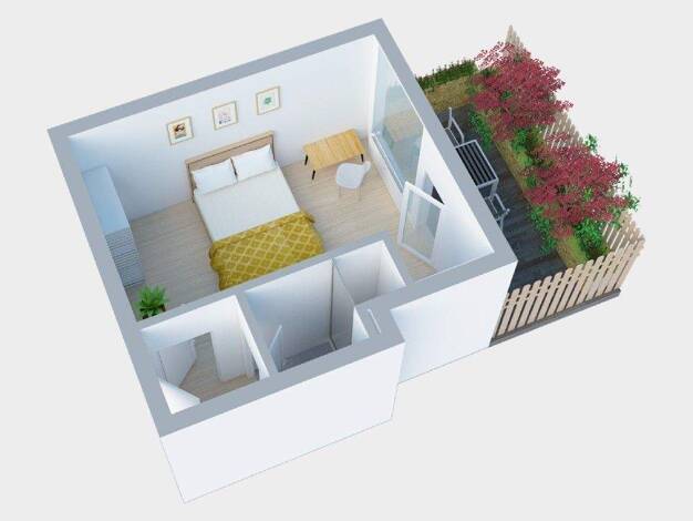 Studio zur Miete Wohnen auf Zeit 1.400 € 1 Zimmer 26 m² frei ab 22.06.2026 Unterbilk Düsseldorf 40219