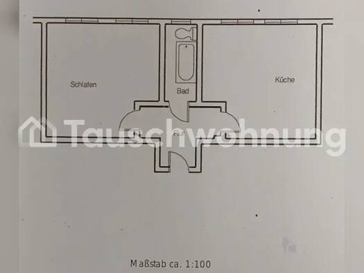 Wohnung zur Miete Tauschwohnung 350 € 1 Zimmer 45 m² EG Äußere Neustadt Dresden 01099