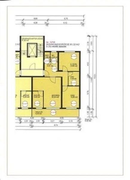 Wohnung zum Kauf 139.800 € 3,5 Zimmer 81 m²<br/>Wohnfläche 3.<br/>Geschoss Dresdener Straße 4 Kenten Bergheim 50126