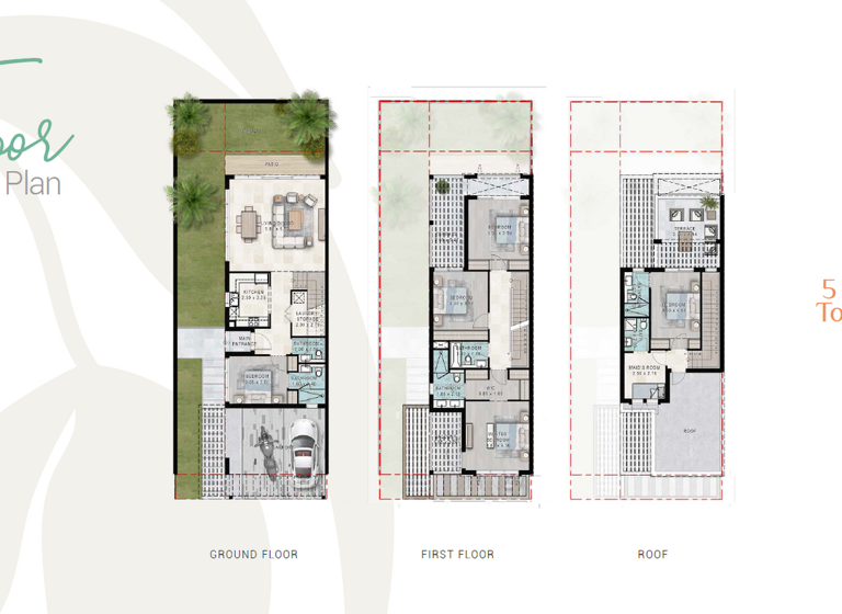 Stadthaus zum Kauf - Erstbezug provisionsfrei 1.015.088 € 6 Zimmer 303 m² 219,6 m² Grundstück Dubai