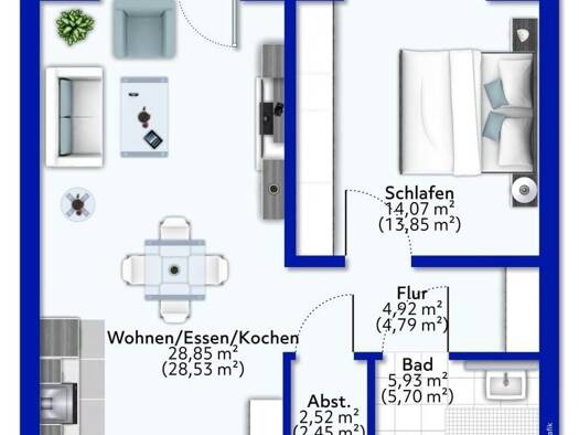 Wohnung zum Kauf - Erstbezug provisionsfrei 252.449 € 2 Zimmer 56,7 m² 1. Geschoss Welschbillig 54298