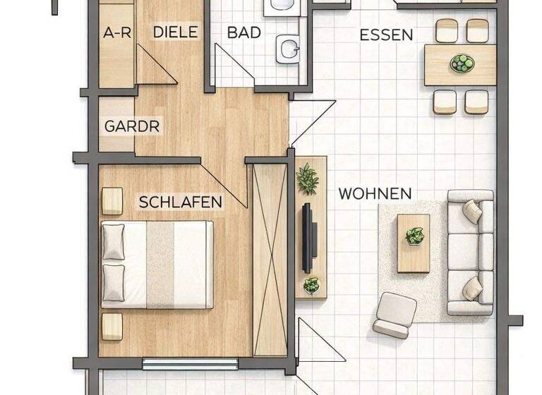 Wohnung zum Kauf 219.000 € 2 Zimmer 77 m² 1. Geschoss Steinbüchel Leverkusen 51377