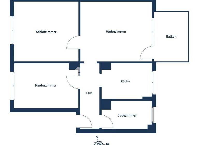 Wohnung zum Kauf 155.000 € 3 Zimmer 60 m² 1. Geschoss Eving Dortmund 44339