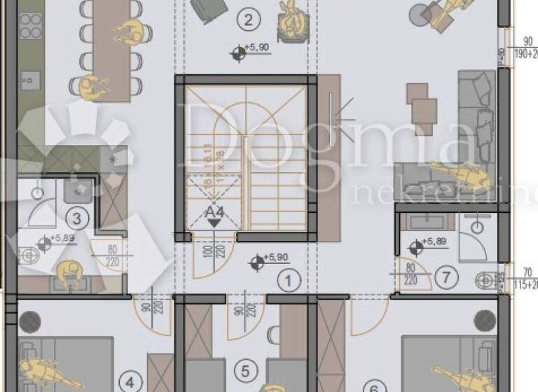 Wohnung zum Kauf 382.600 € 4 Zimmer 115 m² 1. Geschoss Center