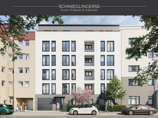 Wohnung zum Kauf - Neubau 489.000 € 3 Zimmer 72,1 m² Geschoss 4/5 frei ab 01.12.2028 Schnieglinger Straße 55 St Johannis Nürnberg 90419