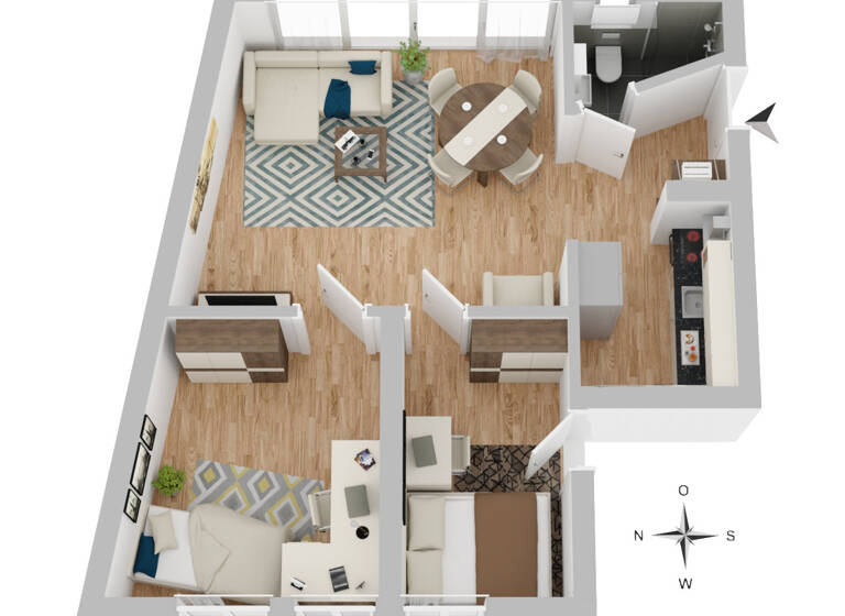 Wohnung zum Kauf 155.000 € 2 Zimmer 51 m² Berghausen Römerberg / Berghausen (Pfalz) 67354