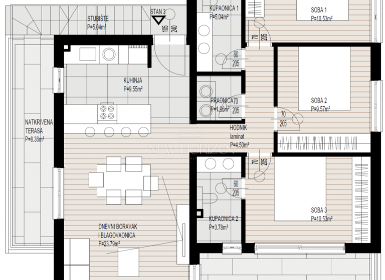 Wohnung zum Kauf 530.000 € 4 Zimmer 2. Geschoss Okrug 21223