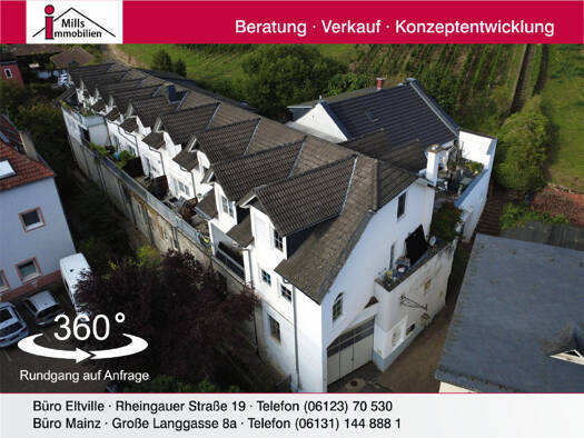 Mehrfamilienhaus zum Kauf als Kapitalanlage geeignet 1.180.000 € 24 Zimmer 100 m² 1.395 m² Grundstück Johannisberg Geisenheim 65366