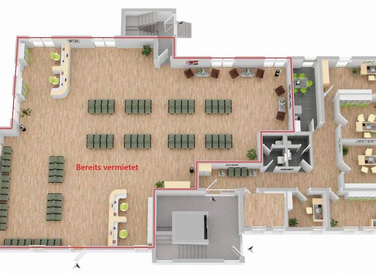 Bürogebäude zur Miete provisionsfrei 6 Zimmer 180 m² Bürofläche Karlsdorf Karlsdorf-Neuthard 76689