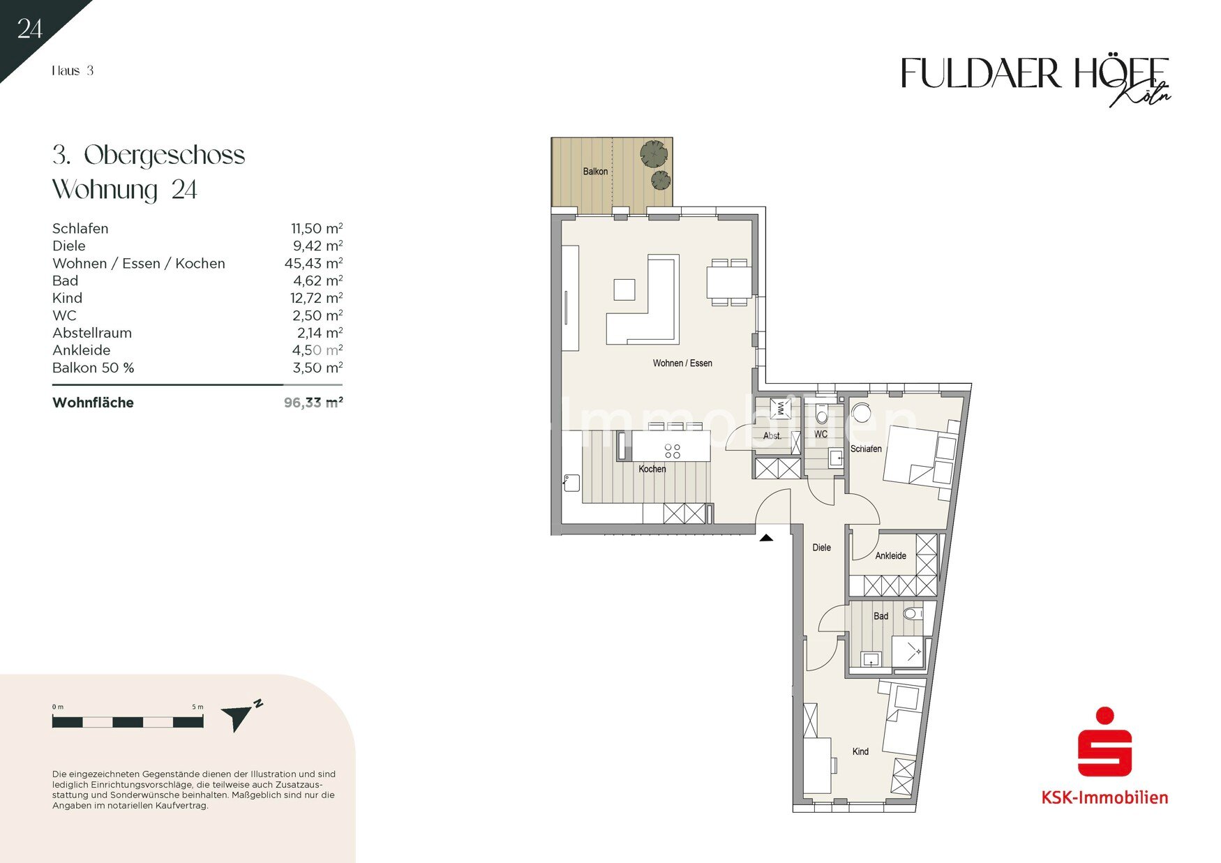 Wohnung zum Kauf 539.000 € 3 Zimmer 96,3 m²<br/>Wohnfläche 3.<br/>Geschoss Höhenberg Köln / Höhenberg 51103