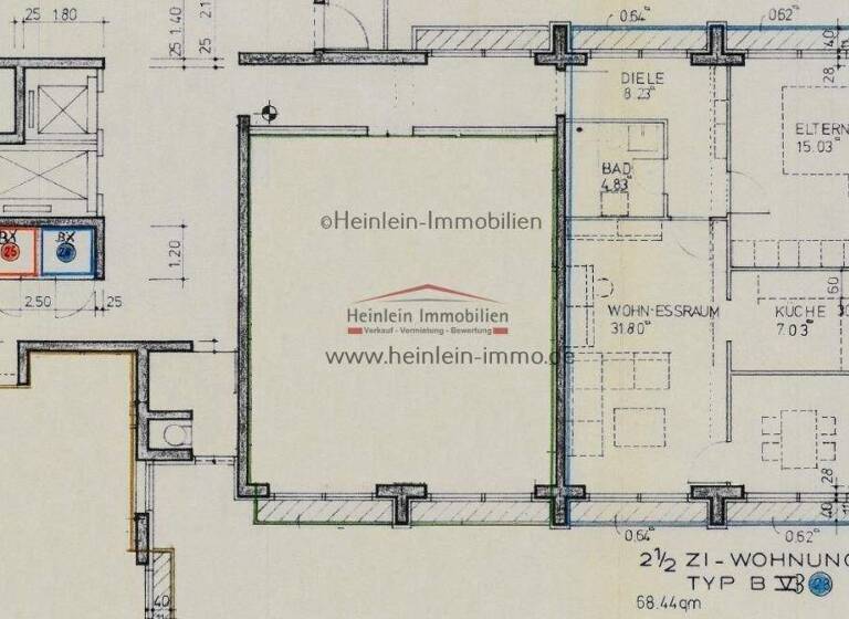 Wohnung zum Kauf 327.000 € 2,5 Zimmer 68,4 m² 5. Geschoss Darmstadt Darmstadt / Dieburger Str. 64295