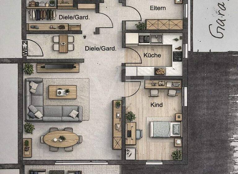 Wohnung zur Miete 880 € 3 Zimmer 88,7 m² Feuchtwangen 91555