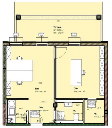 Büro-/Praxisfläche zum Kauf provisionsfrei 138.500 € 2 Zimmer Mettlach Mettlach 66693