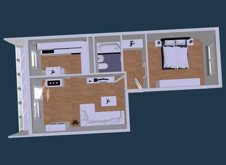 Wohnung zur Miete 331 € 2 Zimmer 57 m² 4. Geschoss Max-Planck-Straße 24 Eckersbach Zwickau 08066