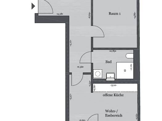 Wohnung zur Miete 616 € 2 Zimmer 56 m² 2. Geschoss frei ab sofort Rosalind-Franklin-Allee 54 Bemerode Hannover 30539