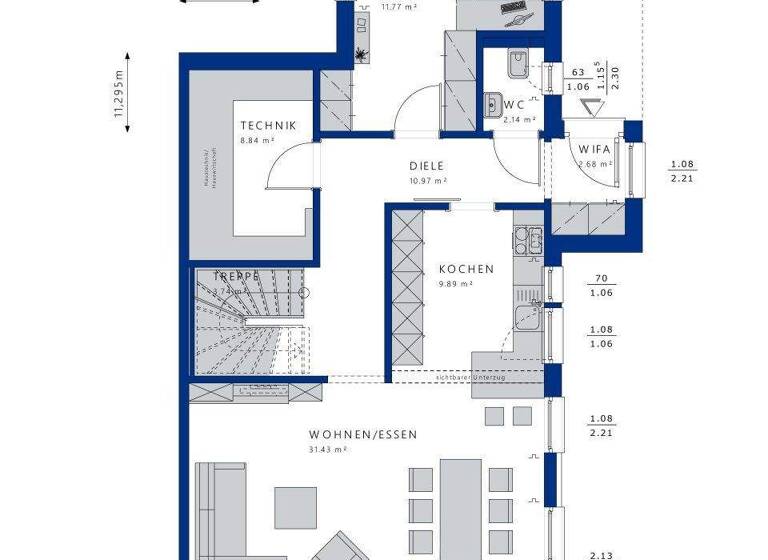 Haus zum Kauf 615.920 € 5 Zimmer 156 m² 310 m² Grundstück Gretesch Osnabrück 49086