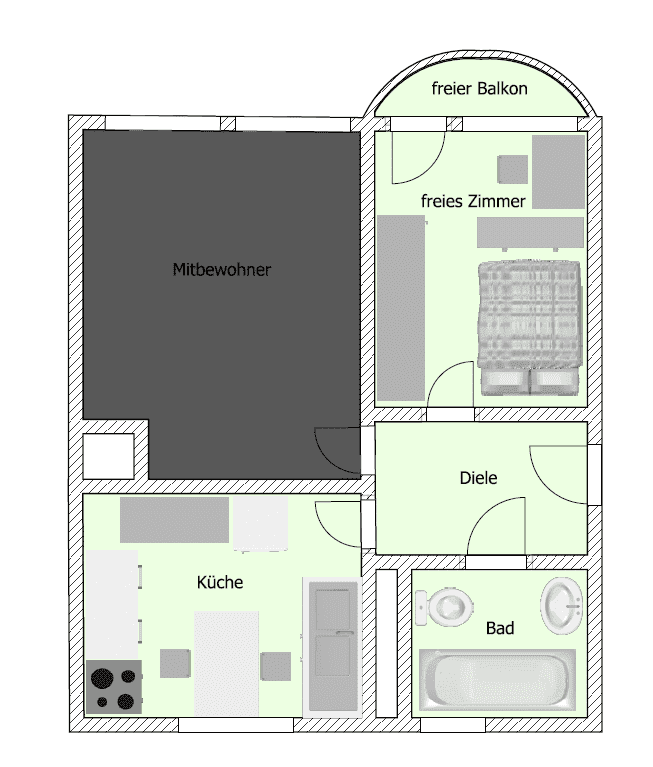 Wohnung zur Miete 549 € 1 Zimmer 13 m²<br/>Wohnfläche EG<br/>Geschoss 24.01.2025<br/>Verfügbarkeit Hinter den Ulmen 24 Eschersheim Frankfurt am Main 60433