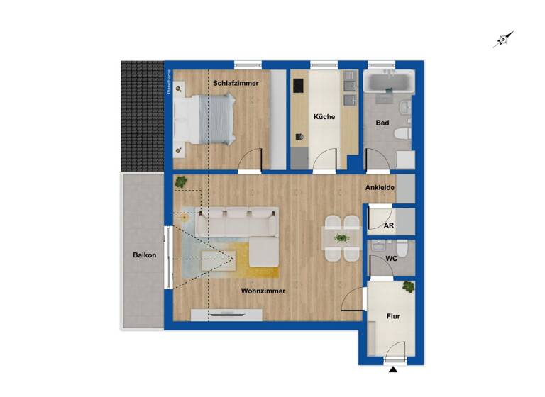 Wohnung zum Kauf 170.000 € 2 Zimmer 57,8 m² 2. Geschoss Abensberg 93326