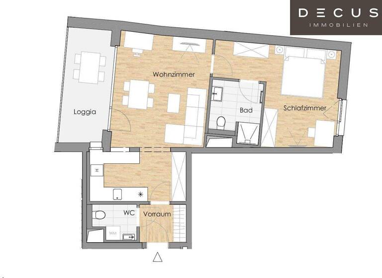 Wohnung zur Miete 913 € 2 Zimmer 55,1 m² 1. Geschoss Wien 1150