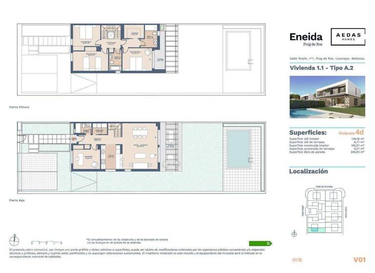 Mehrfamilienhaus zum Kauf provisionsfrei 970.000 € 5 Zimmer 129,2 m² 310 m² Grundstück Llucmajor 07609