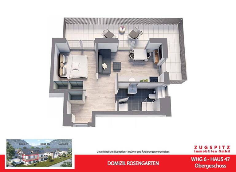 Wohnung zum Kauf - Erstbezug 497.000 € 2 Zimmer 44,3 m² 1. Geschoss Garmisch Garmisch-Partenkirchen 82467